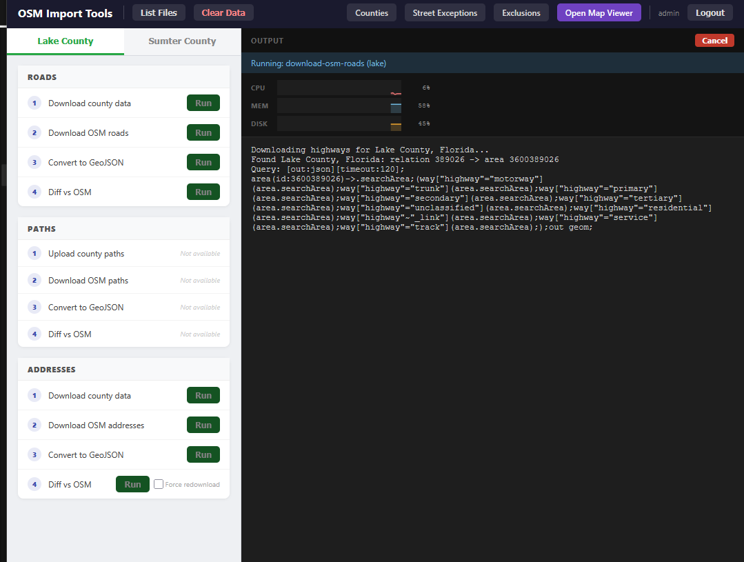 Main Dashboard